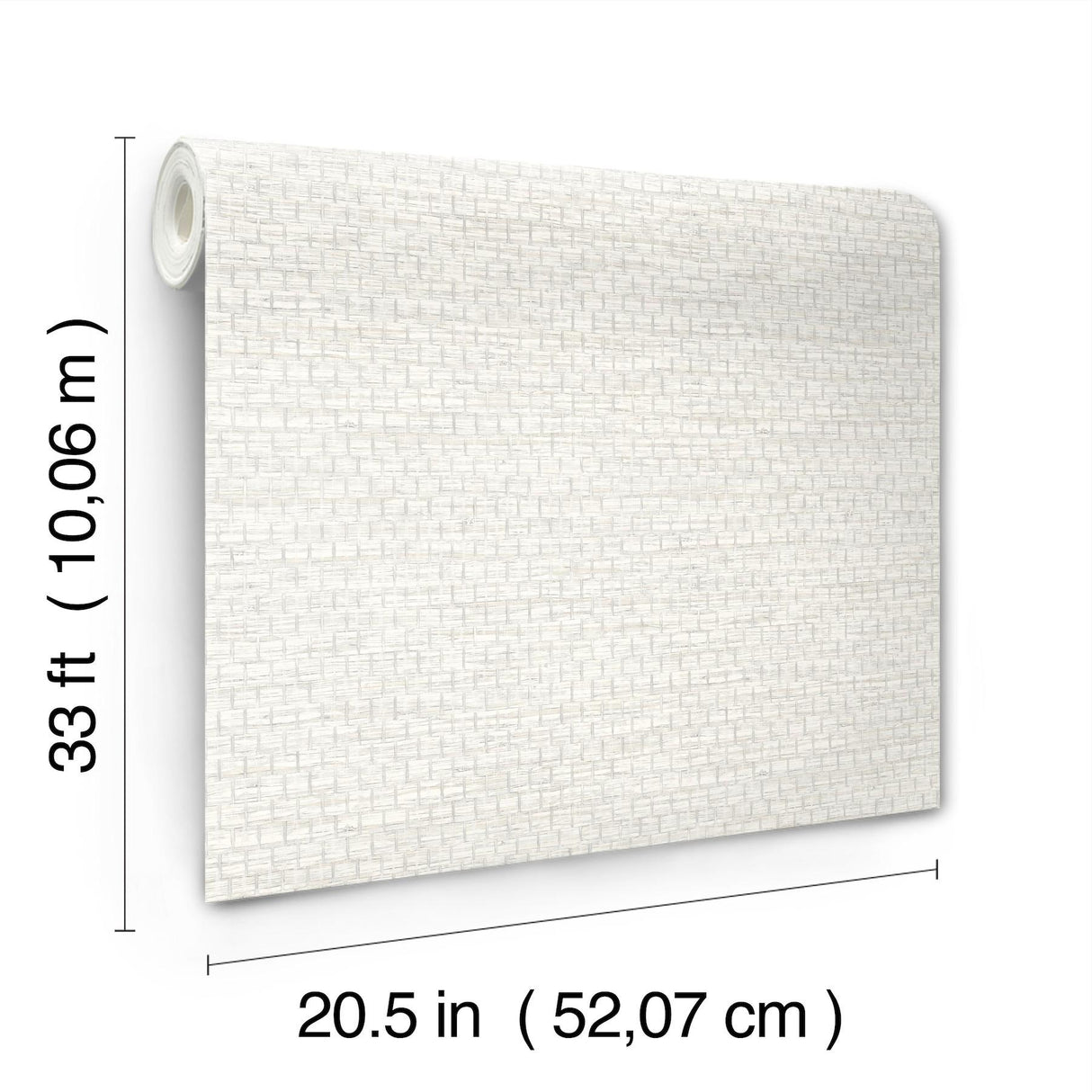 York Plaited Grass White Wallpaper