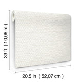 York Plaited Grass White Wallpaper