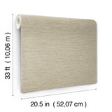 York Plaited Grass Sage Wallpaper