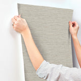 York Plaited Grass Grey Wallpaper