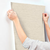 York Plaited Grass Light Grey Wallpaper