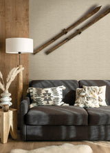 York Plaited Grass Light Grey Wallpaper