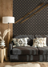York Camp Blanket Black Wallpaper