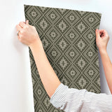 York Camp Blanket Green Wallpaper