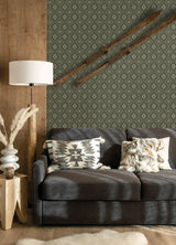 York Camp Blanket Green Wallpaper