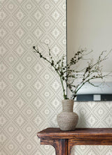York Camp Blanket Silver Wallpaper