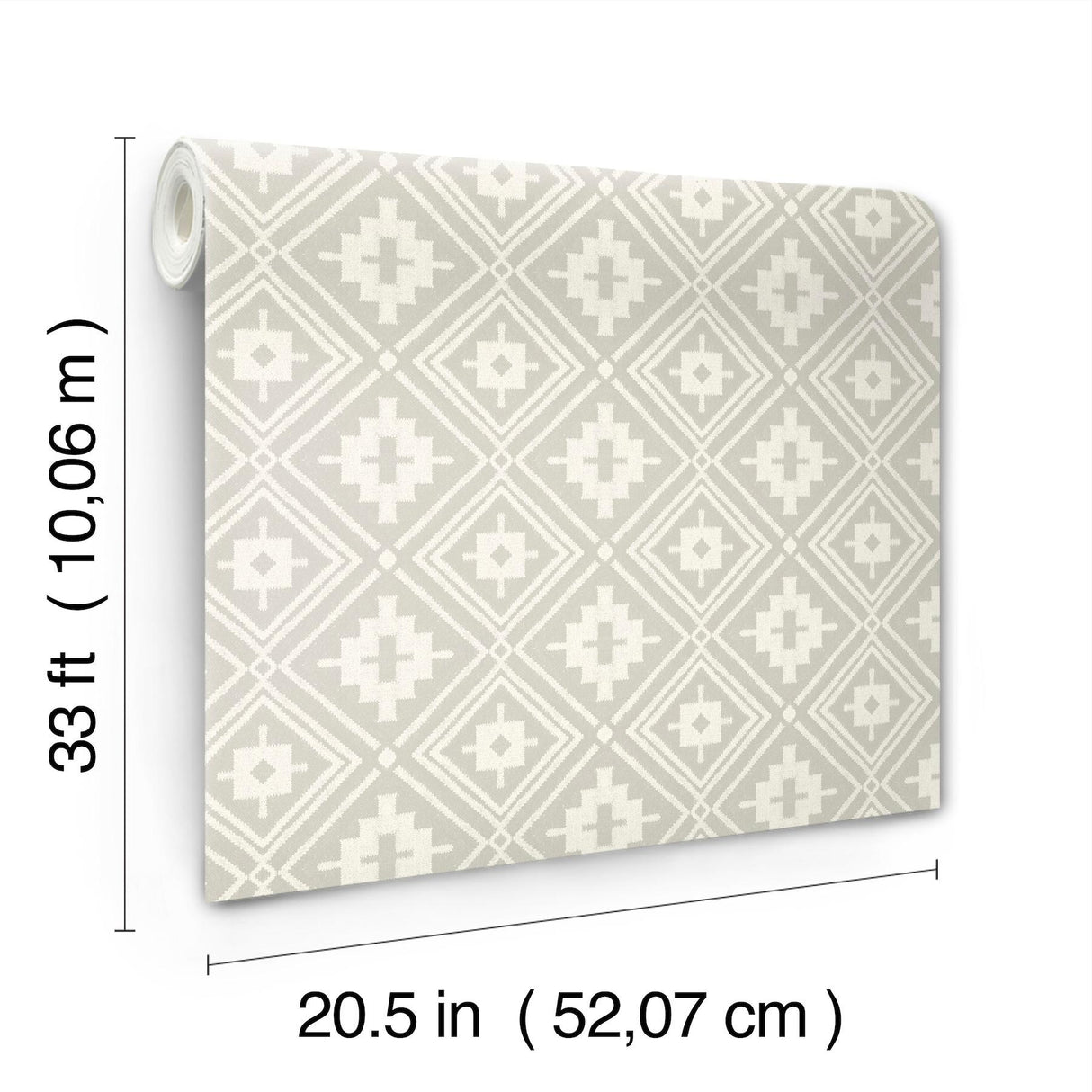 York Camp Blanket Silver Wallpaper