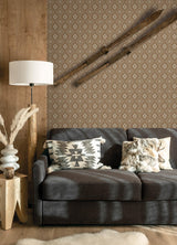 York Camp Blanket Chestnut Wallpaper
