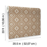 York Camp Blanket Chestnut Wallpaper