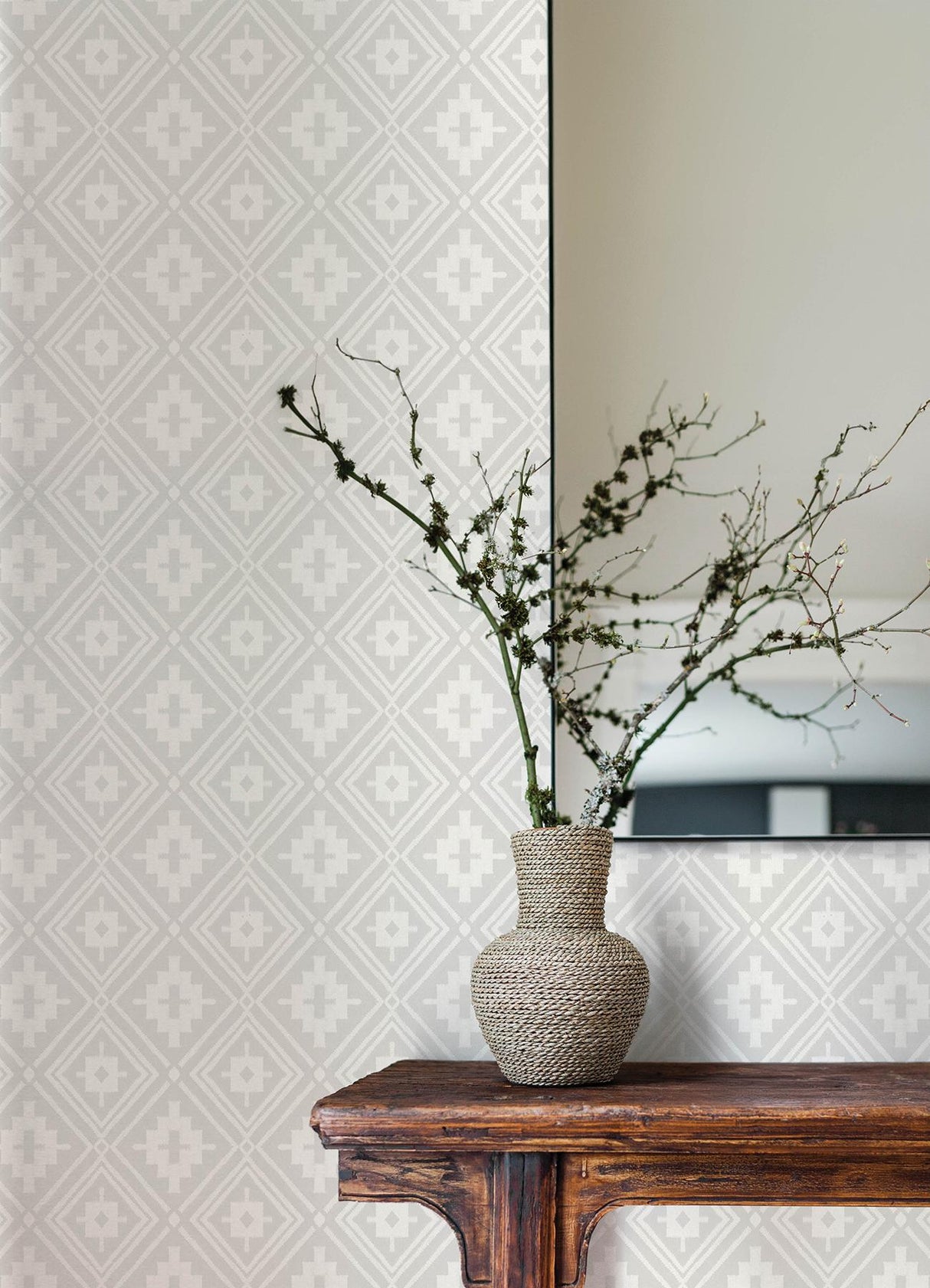 York Camp Blanket Cream Wallpaper