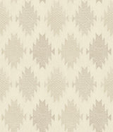 York Stitched Heirloom Khaki Wallpaper