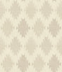 York Stitched Heirloom Khaki Wallpaper