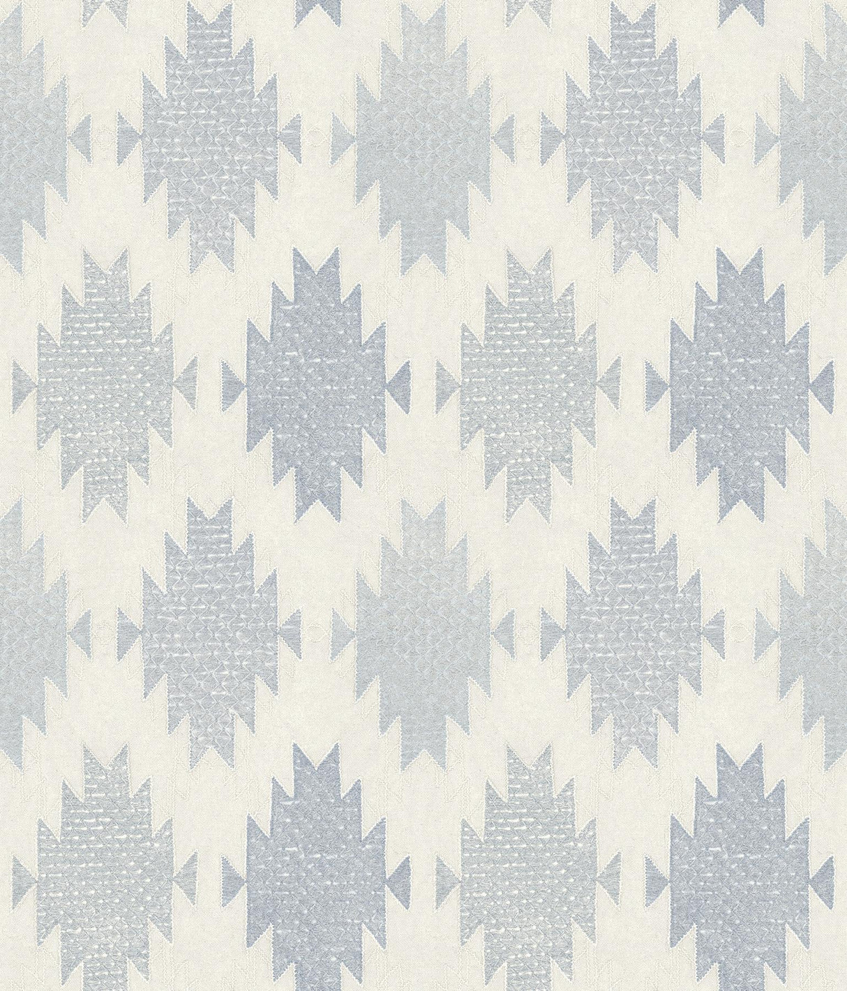 York Stitched Heirloom Indigo Wallpaper