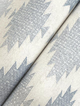 York Stitched Heirloom Indigo Wallpaper