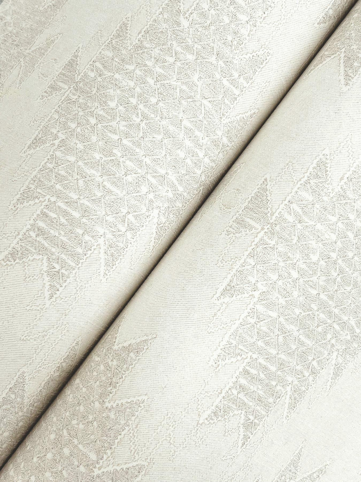 York Stitched Heirloom White Wallpaper