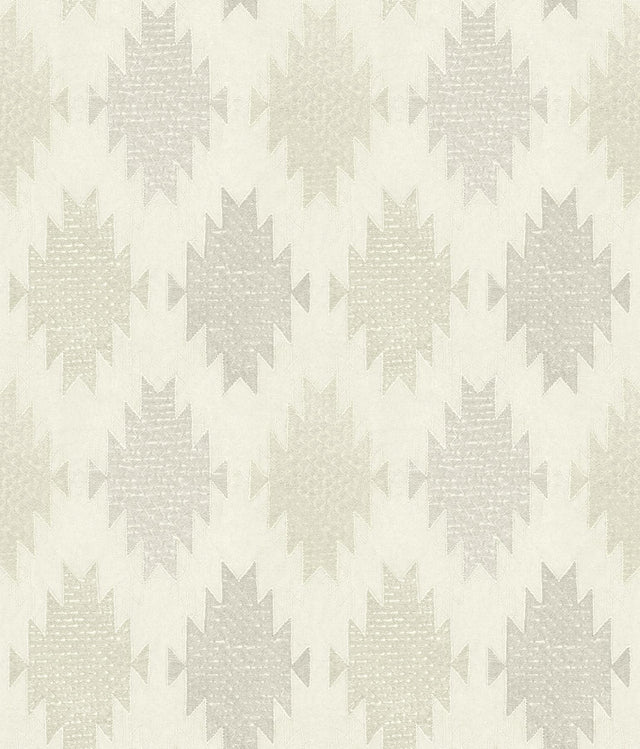 York Stitched Heirloom Moss Wallpaper