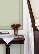 York Carved Floral Green Trim Wall Border