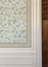 York Carved Floral Taupe Trim Wall Border