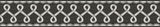 York Scalloped Ribbon Black Trim Wall Border