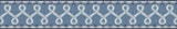York Scalloped Ribbon Blue Trim Wall Border