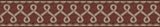 York Scalloped Ribbon Red Trim Wall Border
