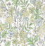York Goldfinch Green Birds and Blooms Wallpaper