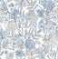 York Goldfinch Blue Birds and Blooms Wallpaper