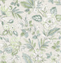 York Begonia Sea Green Floral Trail Wallpaper