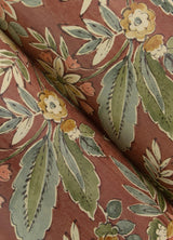 York Begonia Red Floral Trail Wallpaper