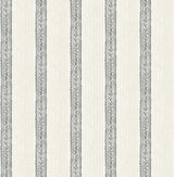 York Mandevilla Black Vine Stripe Wallpaper