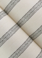 York Mandevilla Black Vine Stripe Wallpaper