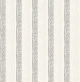 York Mandevilla Aqua Vine Stripe Wallpaper