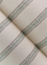 York Mandevilla Aqua Vine Stripe Wallpaper