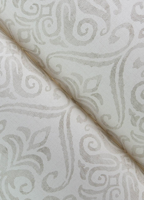 York Adavu Dove Damask Wallpaper
