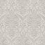 York Adavu Grey Damask Wallpaper