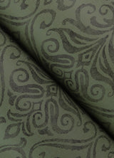 York Adavu Dark Green Damask Wallpaper