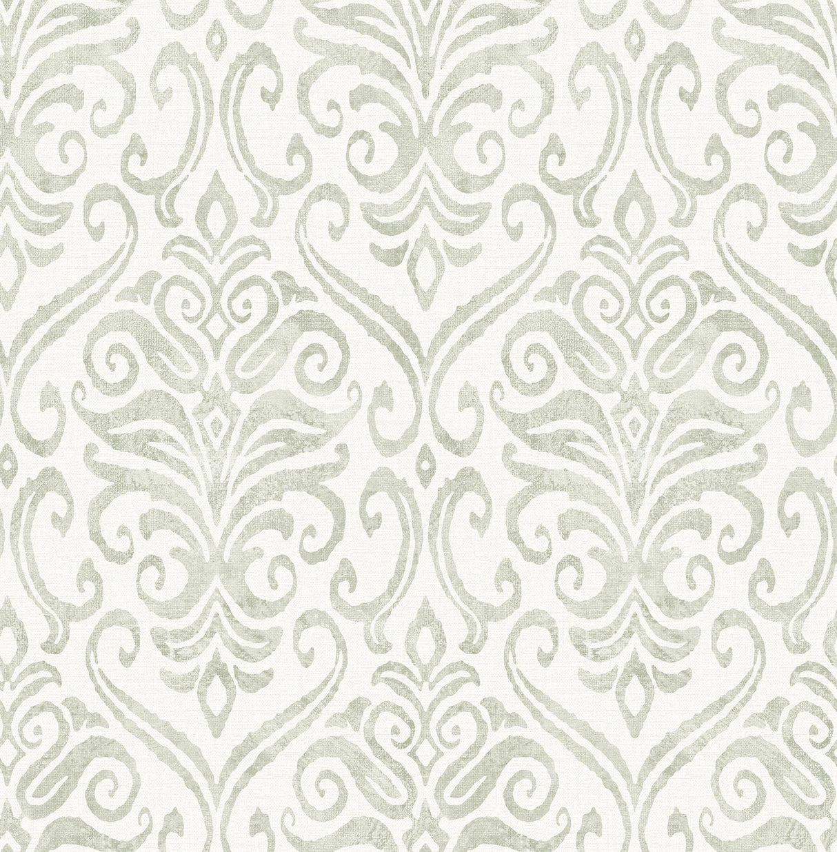 York Adavu Sage Damask Wallpaper