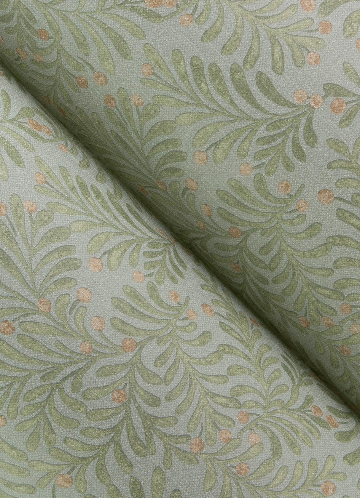 York Chrysantha Aqua Berry Branches Wallpaper