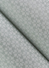 York Phlox Light Blue Floral Stamp Wallpaper