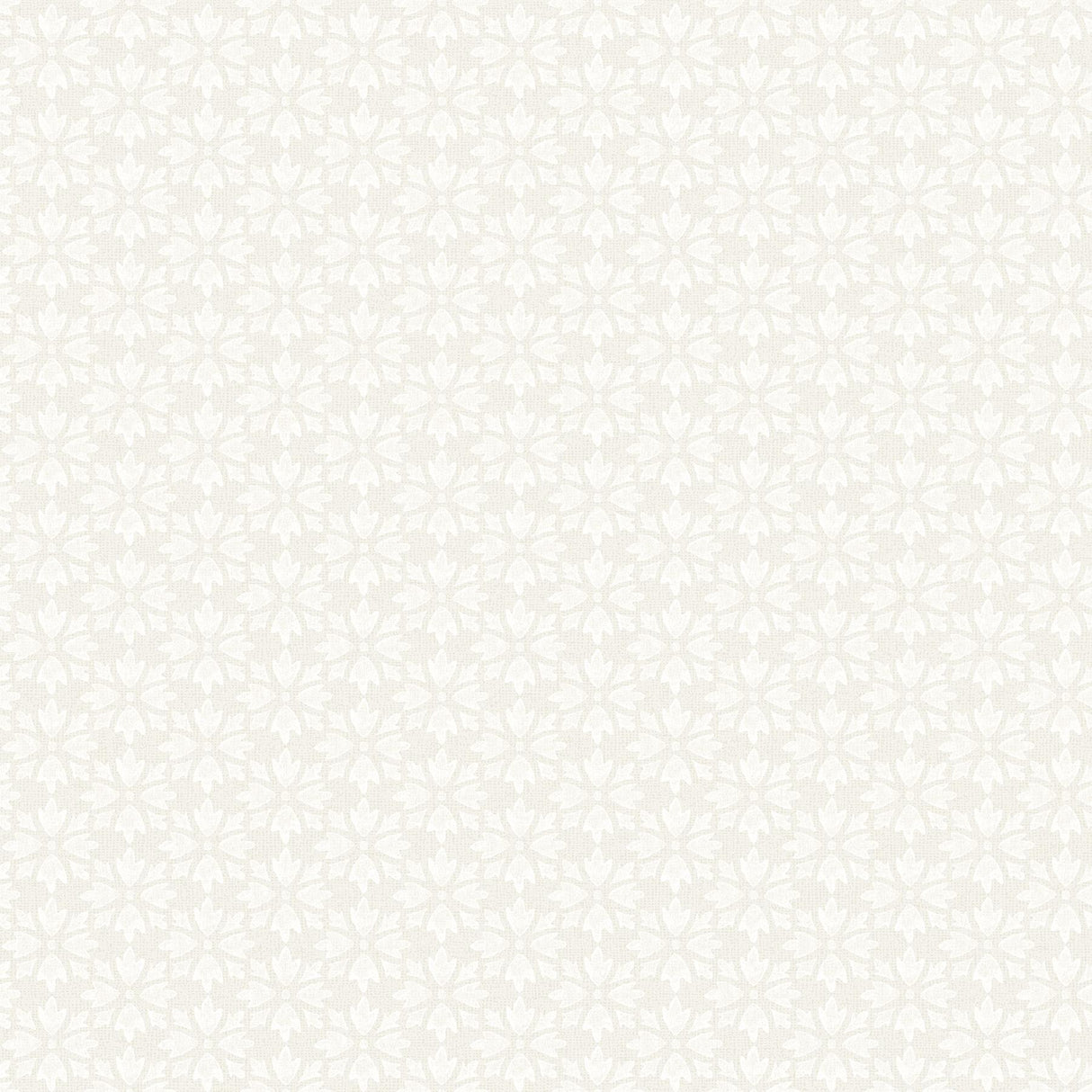 York Phlox Beige Floral Stamp Wallpaper