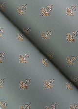 York Surdiva Denim Floral Fan Wallpaper