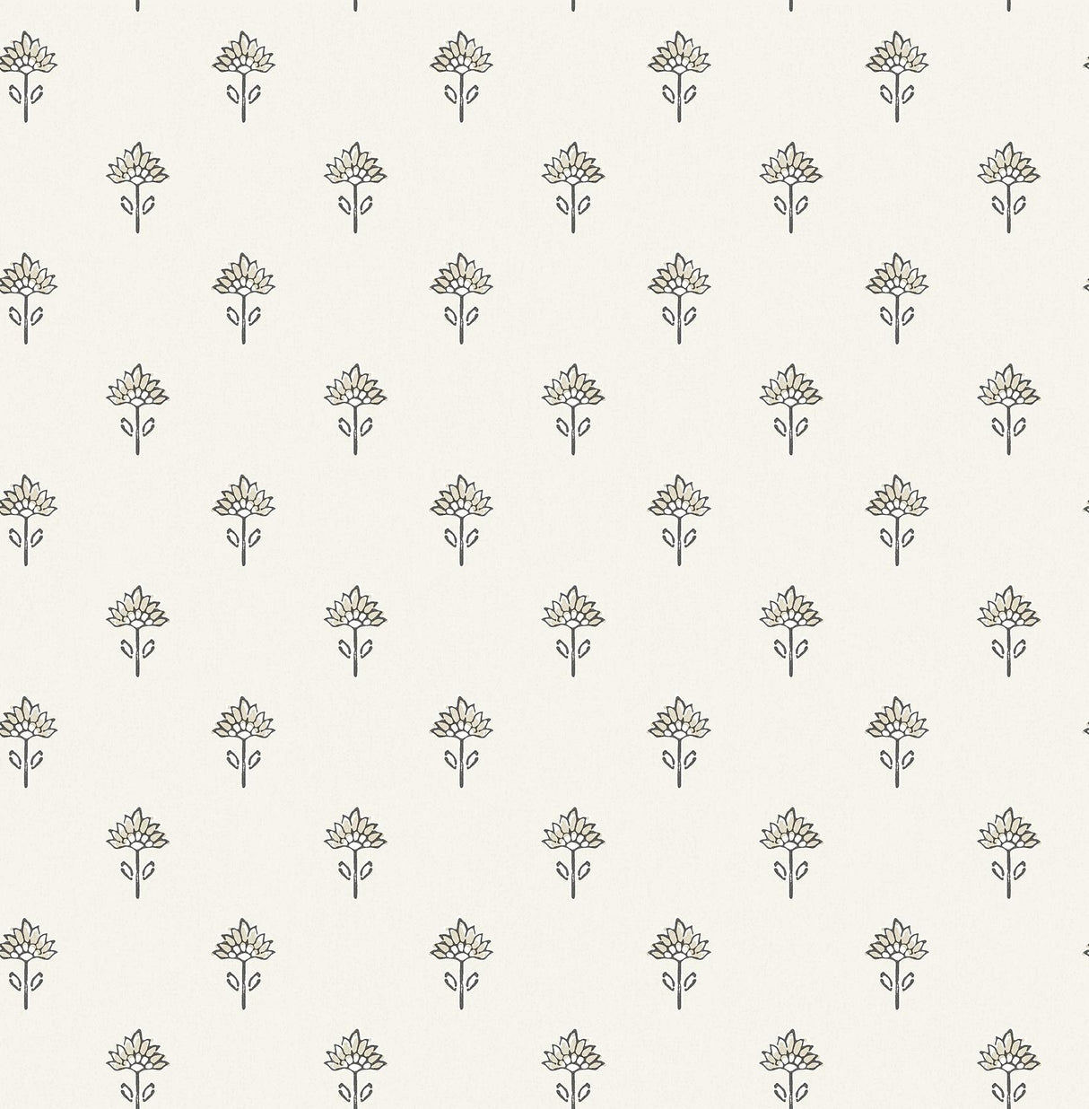 York Surdiva Ivory Floral Fan Wallpaper
