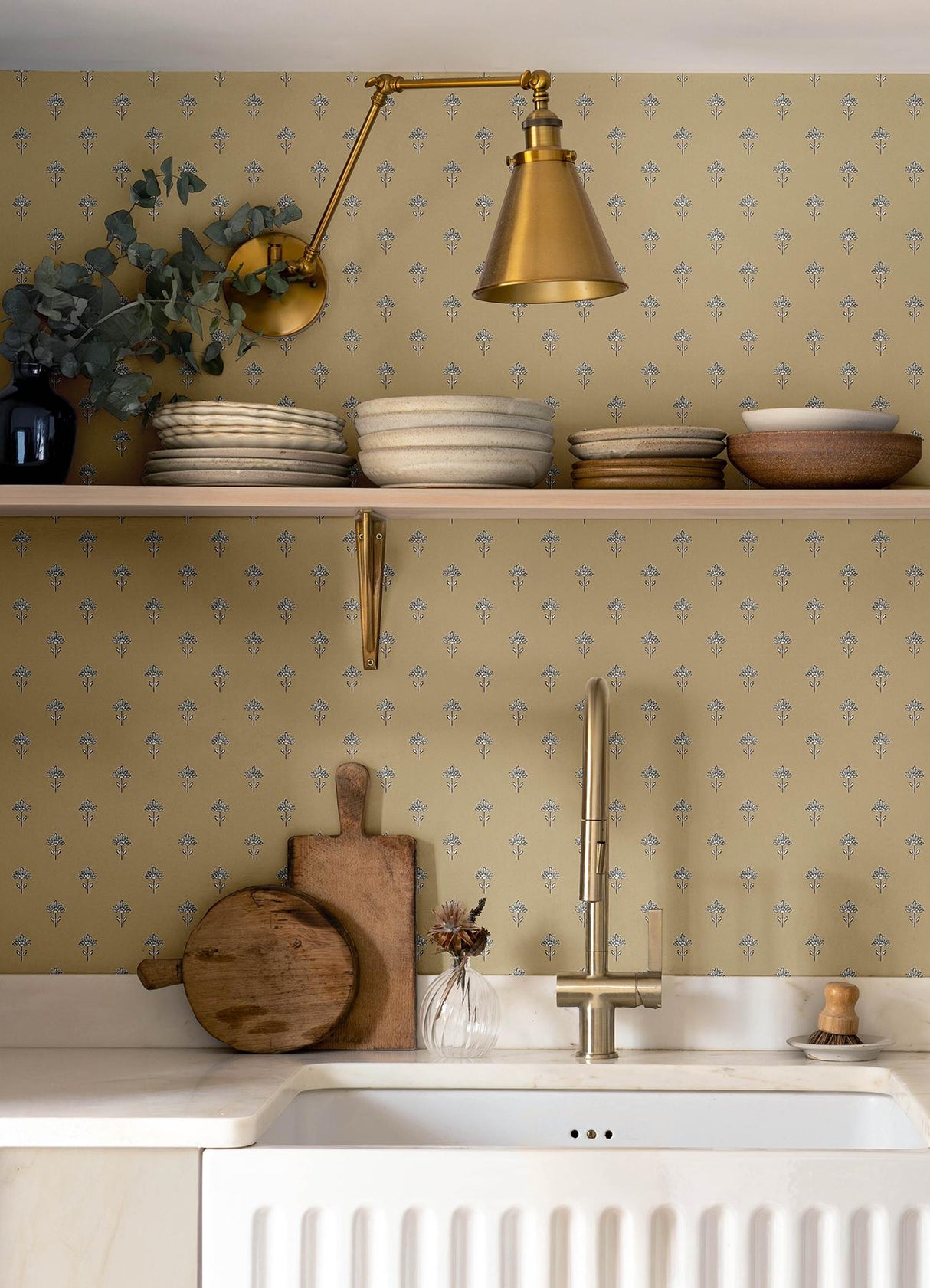 York Surdiva Honey Floral Fan Wallpaper