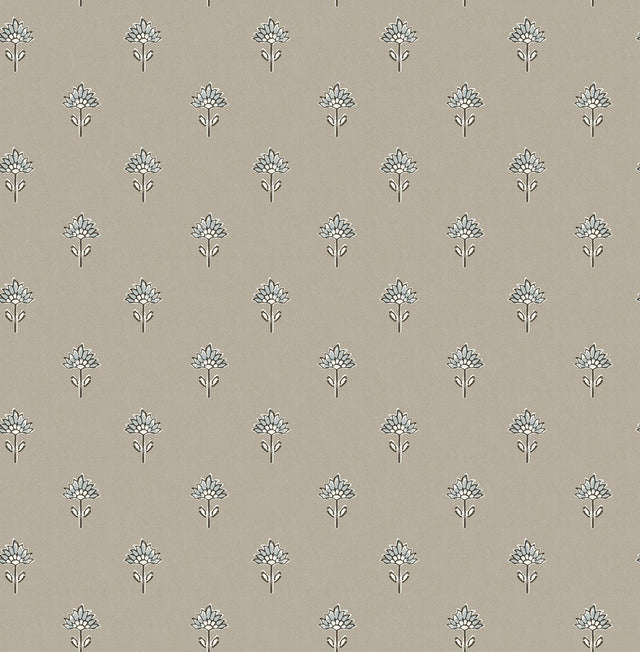 York Surdiva Stone Floral Fan Wallpaper
