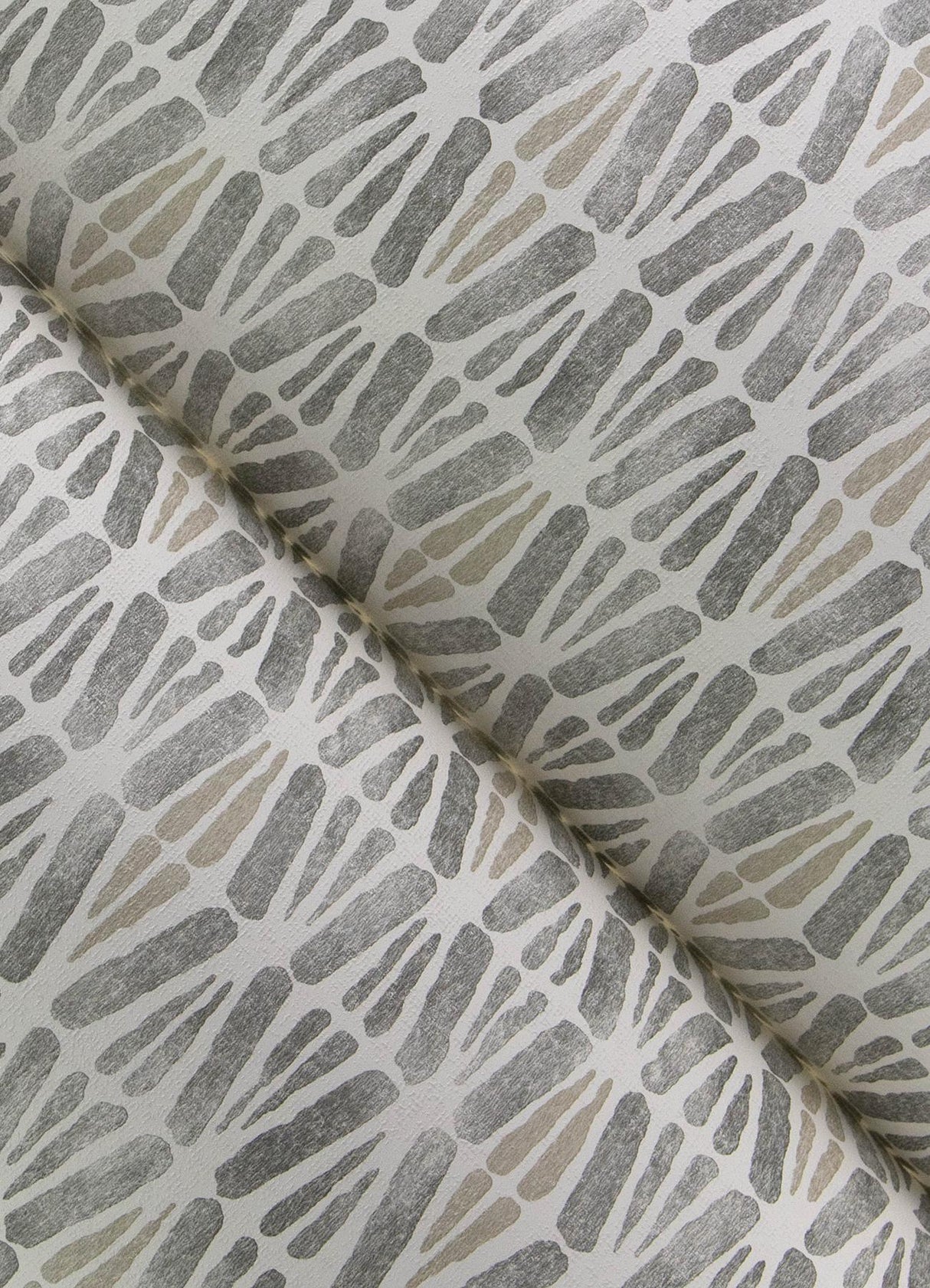 York Nabi Charcoal Geometric Wallpaper