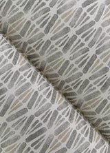 York Nabi Charcoal Geometric Wallpaper