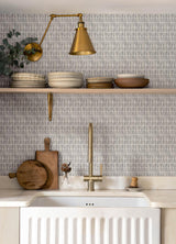 York Nabi Charcoal Geometric Wallpaper