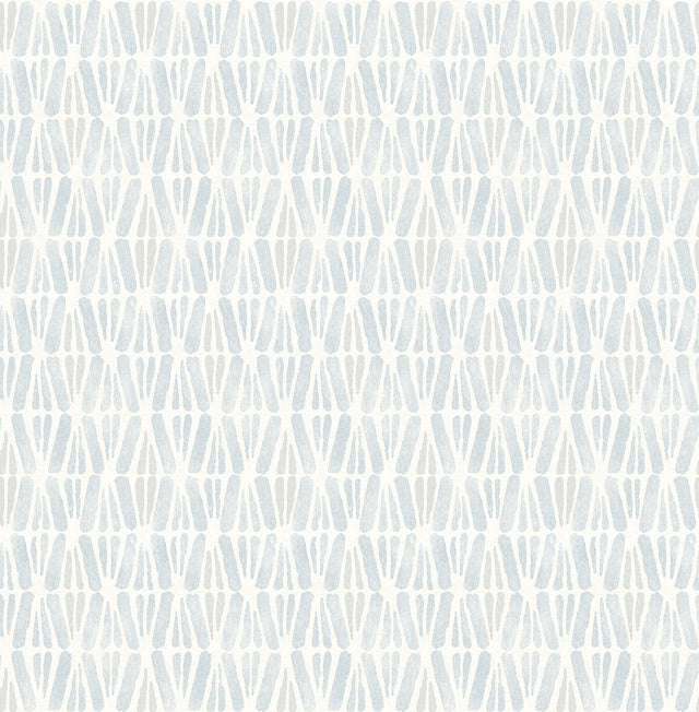 York Nabi Light Blue Geometric Wallpaper