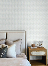York Nabi Light Blue Geometric Wallpaper