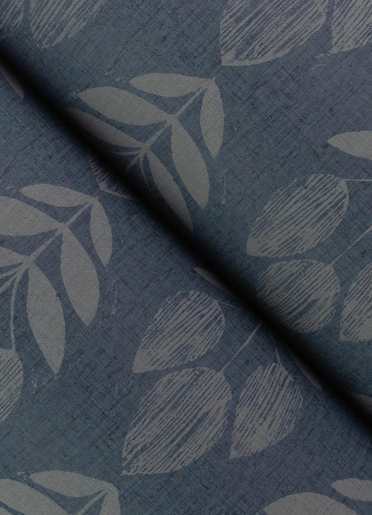 York Garland Denim Block Tulip Wallpaper